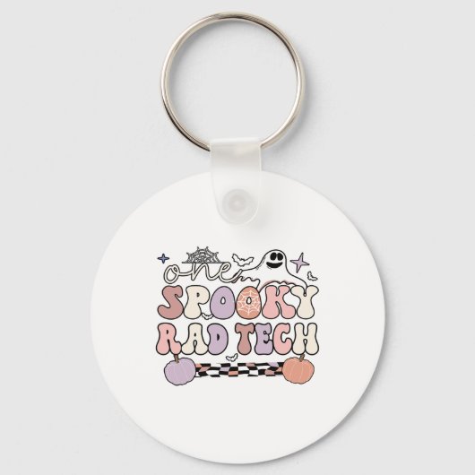 Spooky Radiology Tech Halloween Rad Technologist R Sleutelhanger (Voorkant)
