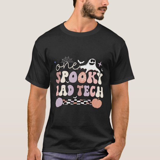 Spooky Radiology Tech Halloween Rad Technologist R T-shirt (Voorkant)