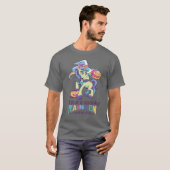 Spooky Rainbow Spell Halloween Unicorn Witch T-shirt (Voorkant volledig)