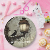 Spooky Raven op Lantaarn Halloween Papieren Bordje (Feest)