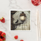  Spooky Raven op Lantaarn Halloween Servet (Insitu)