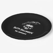 Spooky Raven Skull Halloween Paper Bord (Gekanteld)