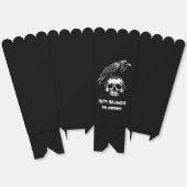 Spooky Raven Skull Popcorn Halloween gunstbox Bedankdoosjes (Ongevouwen)
