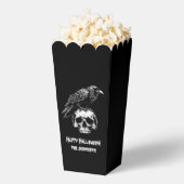 Spooky Raven Skull Popcorn Halloween gunstbox Bedankdoosjes (Popped)