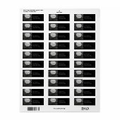 Spooky Ravens Vliegen tegen de Volle Maan Etiket (Full Sheet)