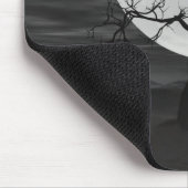 Spooky Ravens Vliegen tegen de Volle Maan Muismat (Hoek)