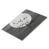 Spooky Ravens Vliegen tegen de Volle Maan Notitieblok (Schuin)