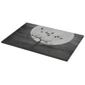 Spooky Ravens Vliegen tegen de Volle Maan Snijplank (Hoek)