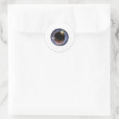 Spooky Realistische Blauwe Oog Oogbollen Halloween Ronde Sticker (Tas)