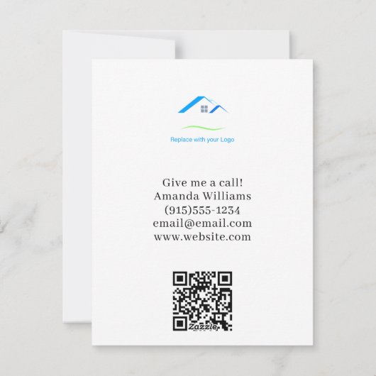 Spooky Realtor Pop By Marketing Feestdagenkaart (Achterkant)