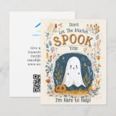 Spooky Realtor Pop By Marketing Feestdagenkaart (Voorkant / Achterkant)