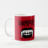 Spooky Red Vampire Halloween Koffiemok (Links)