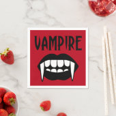 Spooky Red Vampire Halloween Servetten (Insitu)