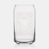 Spooky Retro Ghost Blikvorm Glas (Achterkant)
