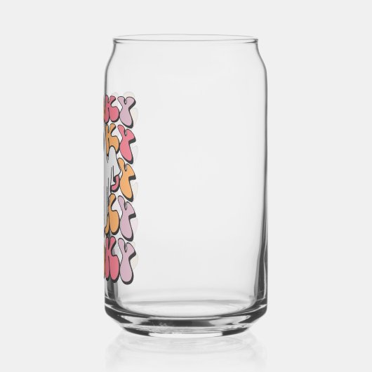 Spooky Retro Ghost Blikvorm Glas (Links)