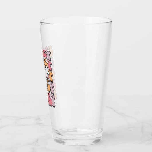 Spooky Retro Ghost Glas (Links)