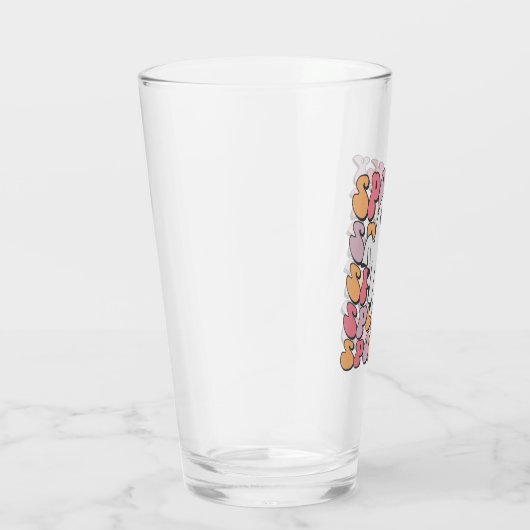 Spooky Retro Ghost Glas (Rechts)