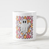 Spooky Retro Ghost Grote Koffiekop (Rechts)