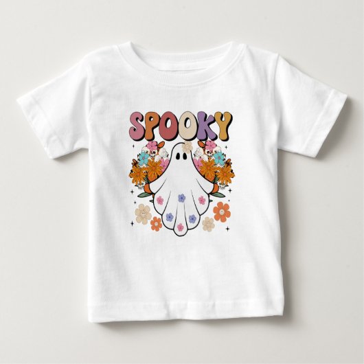 Spooky Retro Ghost Halloween Cute (Voorkant)