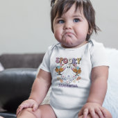 Spooky Retro Ghost Halloween Cute Romper