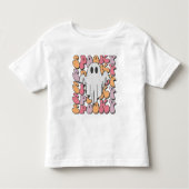 Spooky Retro Ghost Kinder Shirts (Voorkant)