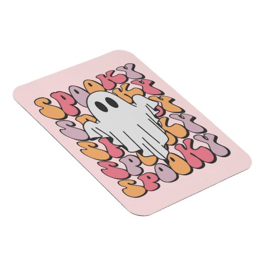 Spooky Retro Ghost Magneet (Rechterzijde)