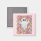 Spooky Retro Ghost Magneet (Voorkant / Achterkant)