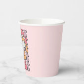 Spooky Retro Ghost Papieren Bekers (Links)