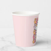 Spooky Retro Ghost Papieren Bekers (Rechts)