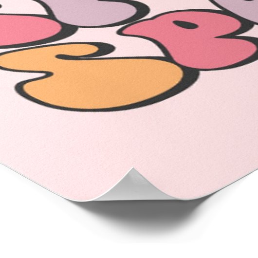 Spooky Retro Ghost Poster (Hoek)