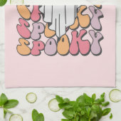 Spooky Retro Ghost Theedoek (Gevouwen)