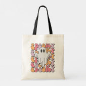 Spooky Retro Ghost Tote Bag (Achterkant)