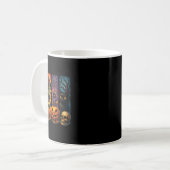 Spooky Retro Ghost Witch Funny Halloween Boys Kind Koffiemok (Voorkant links)