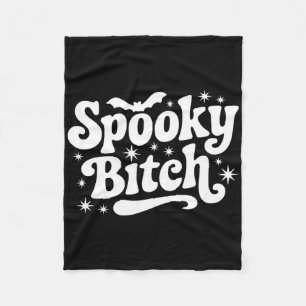 Spooky Retro Halloween Witch Quote Gezegde TS Gift Fleece Deken