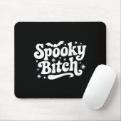 Spooky Retro Halloween Witch Quote Gezegde TS Gift Muismat (Met muis)