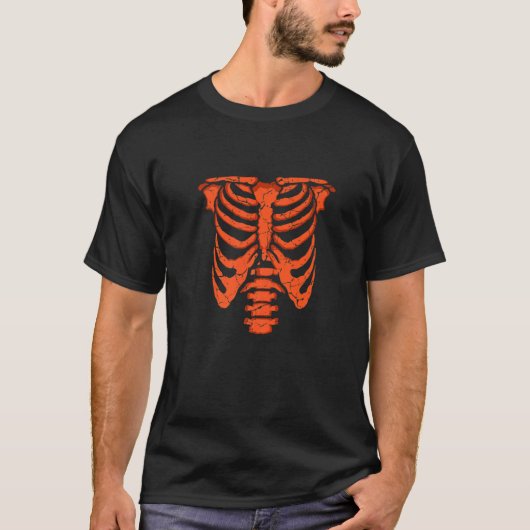 Spooky Ribcage Neurologische Persoon T-shirt (Voorkant)