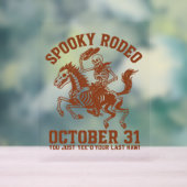 Spooky Rodeo Halloween 31 oktober Acryl Bord (Neutraal)