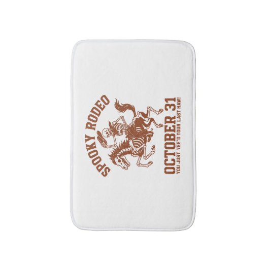 Spooky Rodeo Halloween 31 oktober Badmat (Voorkant Verticaal)