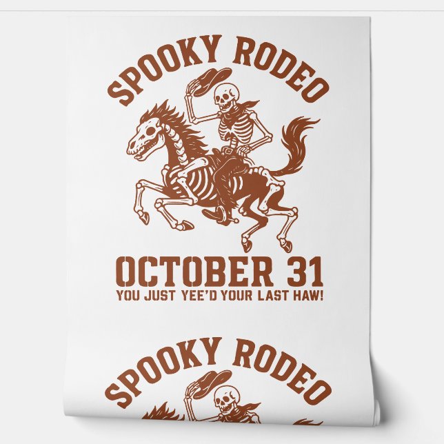 Spooky Rodeo Halloween 31 oktober Behang (Afrollen)