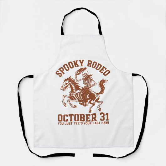 Spooky Rodeo Halloween 31 oktober Schort (Voorkant)