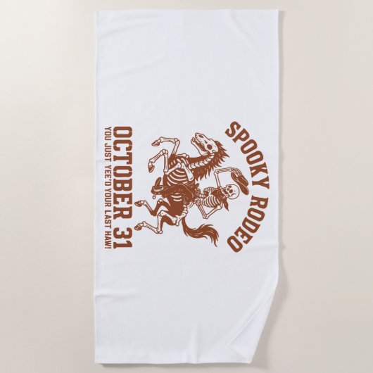 Spooky Rodeo Halloween 31 oktober Strandlaken (Voorkant)