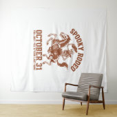 Spooky Rodeo Halloween 31 oktober Wandkleed (In Situ (horizontaal))