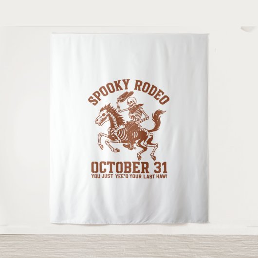 Spooky Rodeo Halloween 31 oktober Wandkleed (Voorkant)
