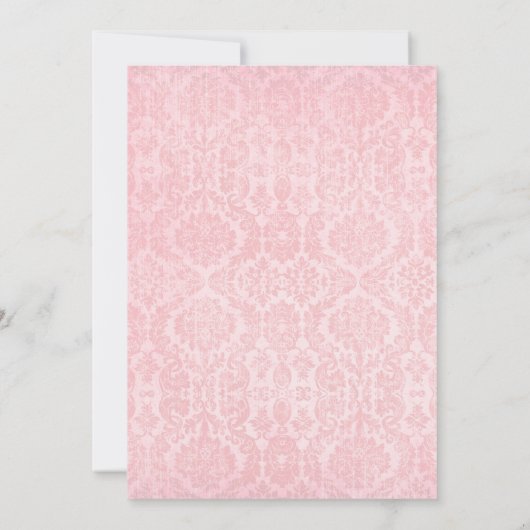 Spooky Roze en Zwarte Spin Web Uitnodiging (Achterkant)