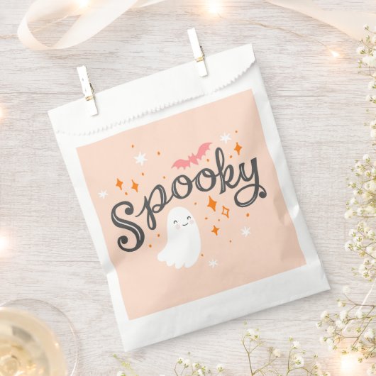 Spooky roze Halloween Bedankzakje (Geknipt)