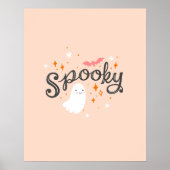 Spooky Roze Halloween Poster (Voorkant)