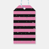 Spooky roze schedel eten halloween Dank je Cadeaulabel (Achterkant)