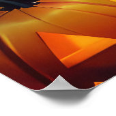 Spooky Samoyed hond Halloween heks en pompoen Poster (Hoek)