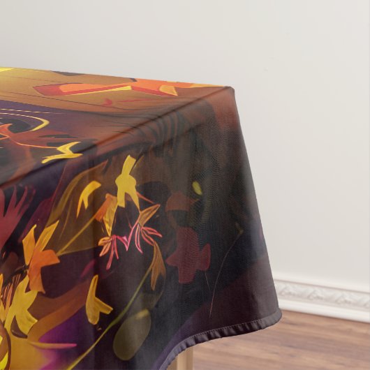 Spooky Samoyed hond Halloween heks en pompoen Tafelkleed (Voorbeeld)