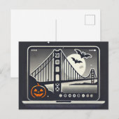 Spooky San Francisco Halloween Briefkaart (Voorkant / Achterkant)